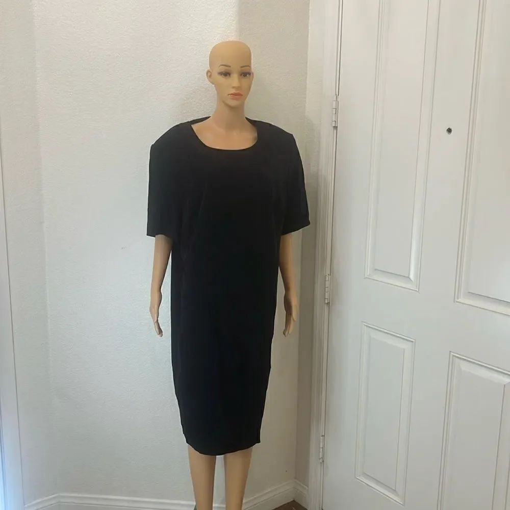 Scarlett M Womans Dress Black Slimming